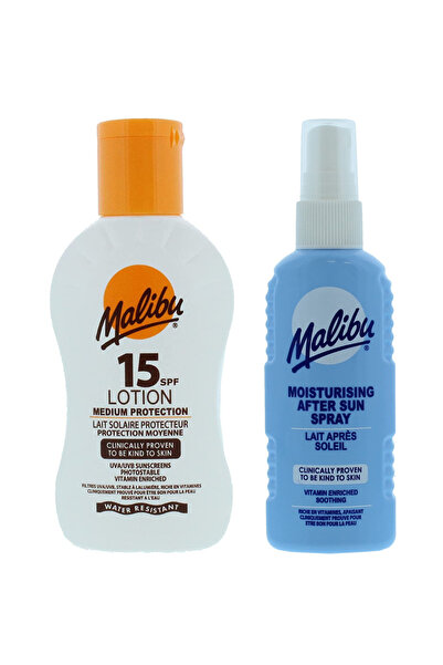 Malibu Balsam SPF15 100ml + Spray după plajă 100ml