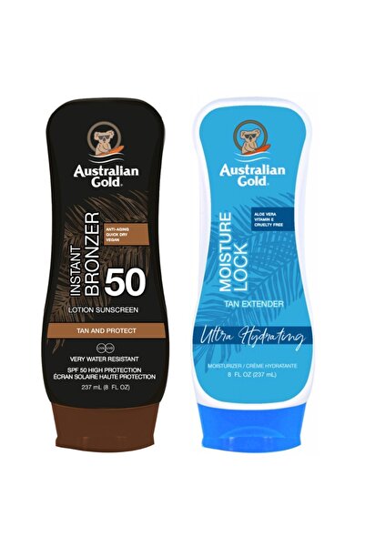 Australian Gold Balsam cu bronzant SPF50 + Reținere a umidității 237ml