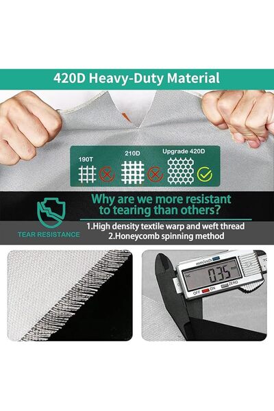 ARCHAEOPTERYX 420D Patio Furniture Cover Waterproof Windproof Dustproof Anti-Uv Sofa Cover,