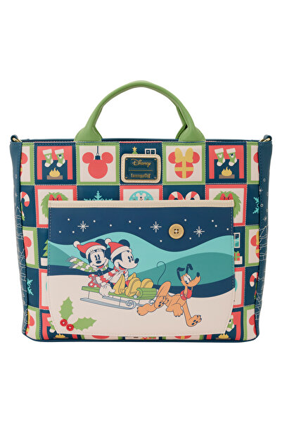 Loungefly Rucsac de sărbători Disney Mickey & Minnie