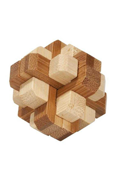 Fridolin Joc logic IQ din lemn de bambus în cutie metalică-4