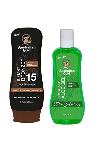 Australian Gold Loțiune de protecție solară SPF15 + Aloe după plajă