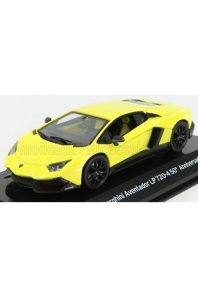 edicola Lamborghini Aventador LP720-4 50th Anniversary Showcase Yellow 1/43