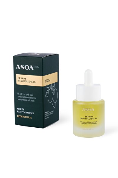 ASOA Ser facial revitalizant, amestec de uleiuri nutritive cu acid hialuronic...