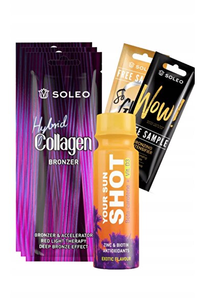 Soleo Colagen Hibrid 3x15ml Bronzant + Cadouri Gratuite