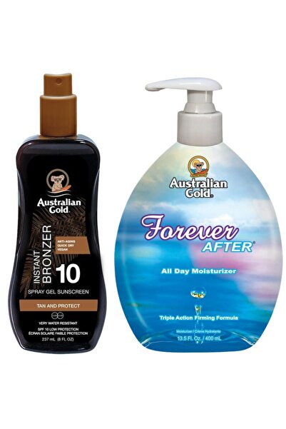 Australian Gold Spray Gel Bronzant SPF10 + Forever After 400ml