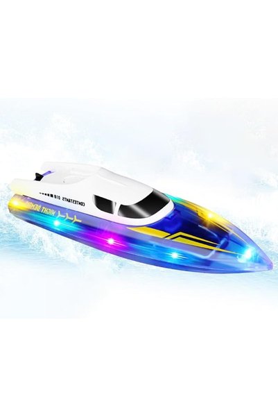 AZONEE RC Boat for Kids & Adults – 2.4GHz Remote Control Speedboat with Brush...