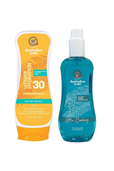 Australian Gold Loțiune de protecție solară SPF30 + Gel răcoritor cu Aloe