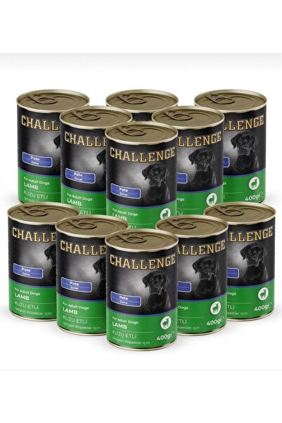 Challenge Yetişkin köpekler için kuzu etli ezme konserve mama 10*400g