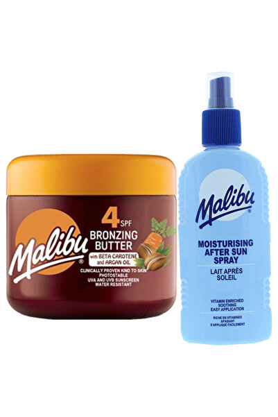 Malibu Accelerator de bronz SPF4 300ml + Balsam spray după plajă 200ml