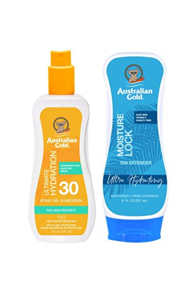 Australian Gold Spray Gel SPF30 + Reținere a Umidității 237ml
