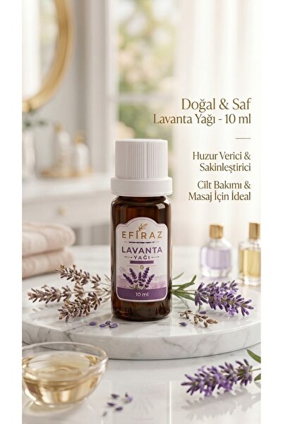 EFİRAZ Lavanta Yağı 10 ml | Doğal Lavanta Uçucu Yağı | Aromaterapi & Buhurdan...