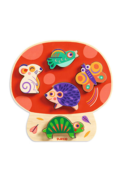 djeco Anianco Mushroom Wooden Puzzle,