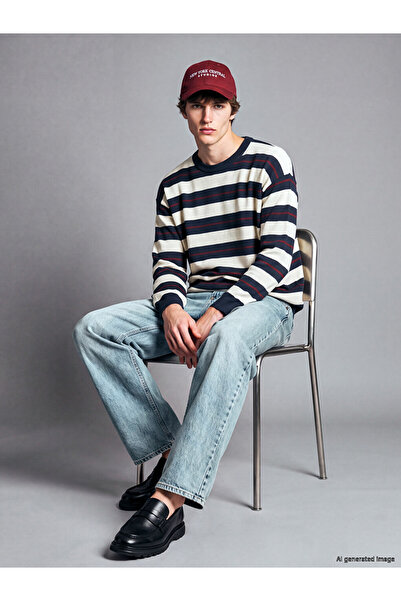 LC Waikiki Sparkling Choices from Shining Store Zero Roba Collar Striped Men'...