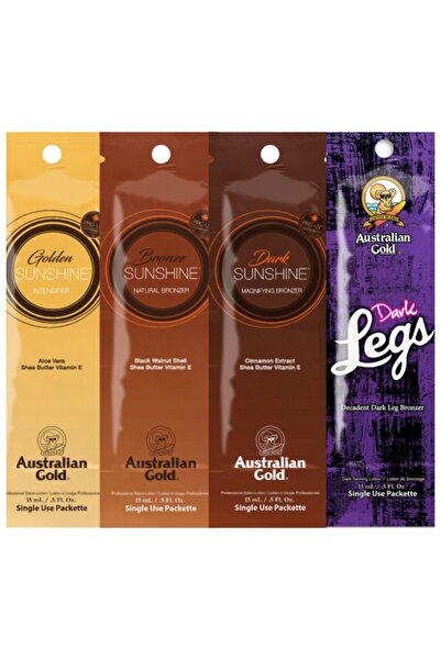 Australian Gold Set de protecție solară în pliculețe x4