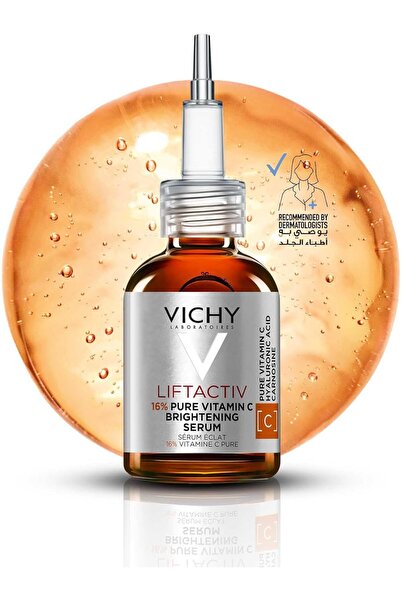 VICHY Liftactiv Vitamin C 16% Serum for Anti Aging & Brightening 20ml With Hy...