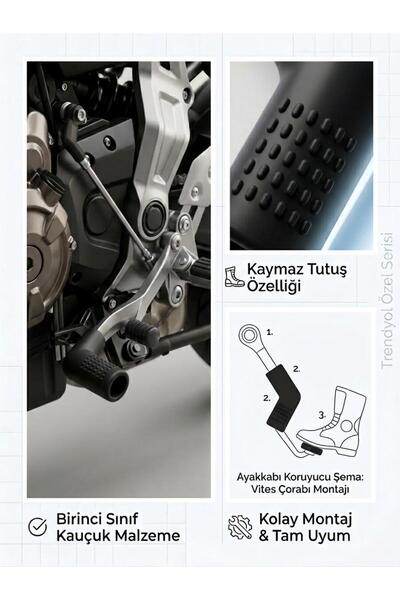DNÇMOTOR SİYAH VİTES ÇORABI SİYAH
