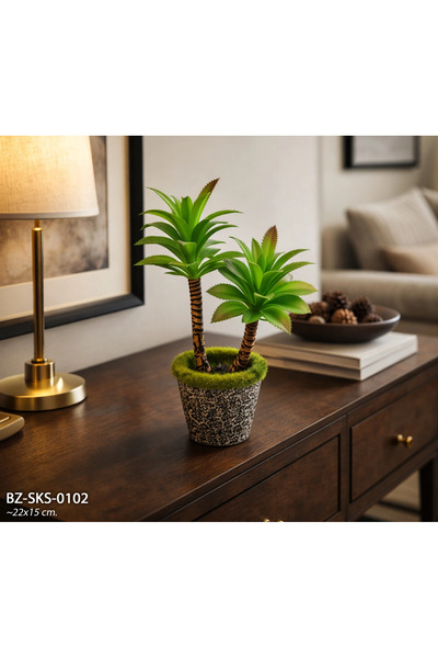 Hinora Home Dekoratif Yapay Sukulent Saksılı Bitki 22x15 cm – Masaüstü Salon ...