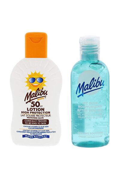 Malibu Balsam pentru copii SPF50 200ml + Gel după plajă 100ml