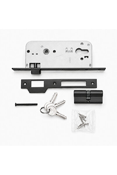 Generic Heavy-Duty Mortise Door Lock Set with Euro Profile Cylinder, 3 Keys, ...