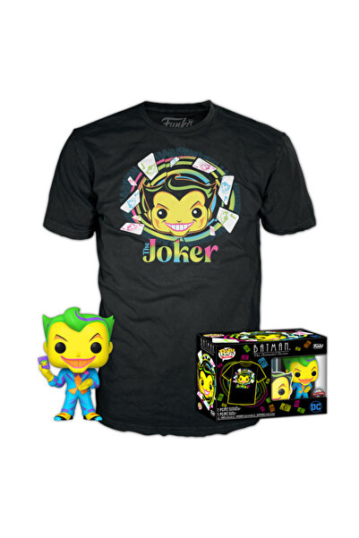 Funko Set figurină POP & Tricou DC Comics Batman Joker Exclusiv