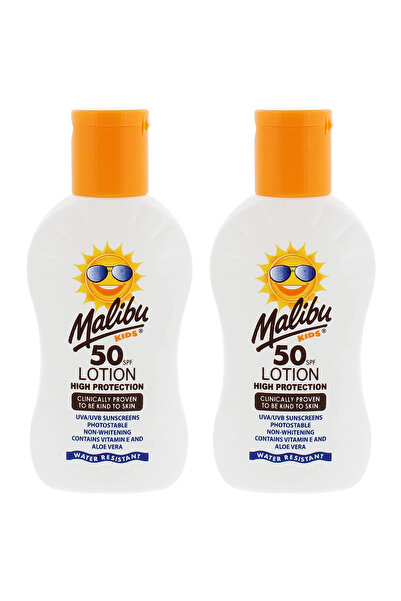 Malibu Loțiune-balsam protectoare pentru copii SPF50 100ml x2 buc.