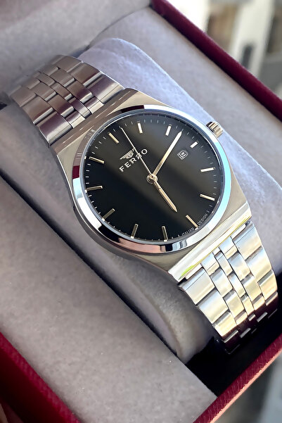 FERRO Women's wristwatch steel band waterproof 2 years warranty boxed