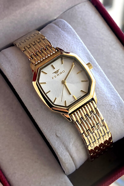 FERRO Women's wristwatch steel band waterproof 2 years warranty boxed