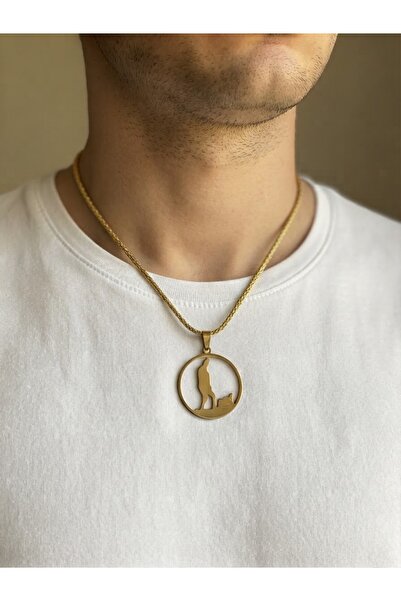 kurukafagift Steel Necklace with Ataturk Figure