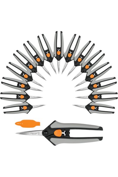 FiSKARS 15 adet Mikro Uçlu Budama Snip Seti, Hassas Paslanmaz Çelik Bıçaklar, Deadheading için Softg