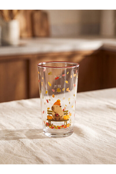 LC Waikiki Rmz Gi̇yi̇m Farkiyla Animal Printed Glass Cup 550 ml