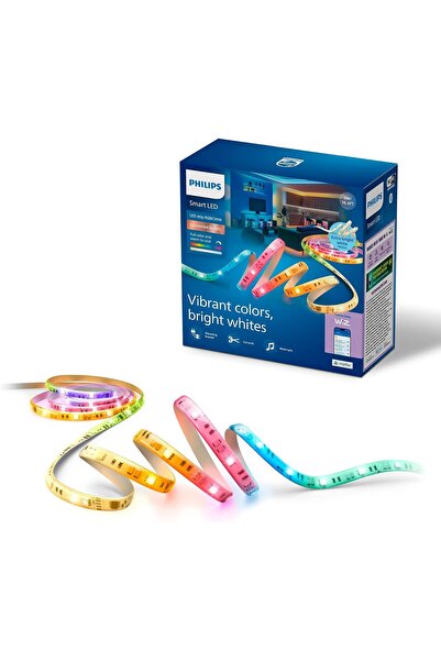 Philips Smart Lighting RGBICWW LED şerit, 5 m, Tip C, çok renkli renk geçişle...