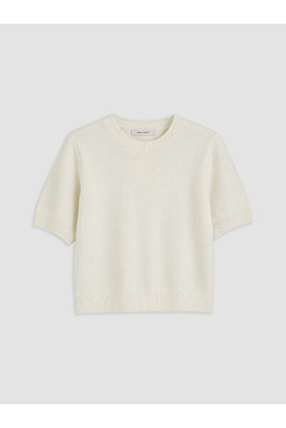 LC Waikiki Rmz Gi̇yi̇m Farkiyla Short Sleeve Women's Knitwear Sweater