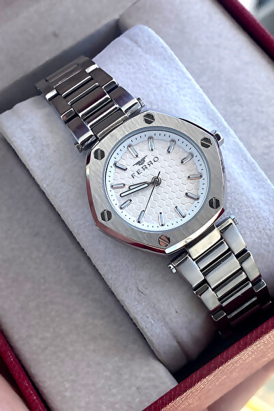 FERRO Women's wristwatch steel band waterproof 2 years warranty boxed