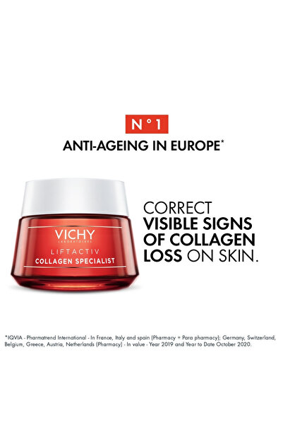 VICHY Liftactiv Collagen Specialist Day Cream Anti Aging Face Moisturizer 50ml
