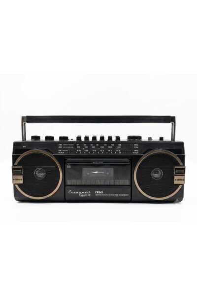 NETAVANTAJ Crownwell CW045 3 Band Bluetooth Radyo Kasetçalar Recorder Teyp Siyah