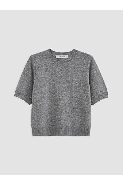 LC Waikiki Rmz Gi̇yi̇m Farkiyla Short Sleeve Women's Knitwear Sweater