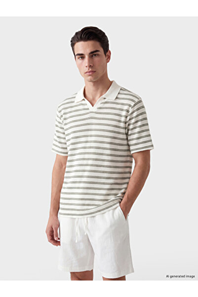LC Waikiki Polo Neck Striped Men's T-Shirt