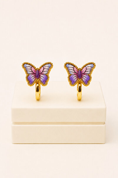 MakeWell Butterfly Design No-Hole Earrings
