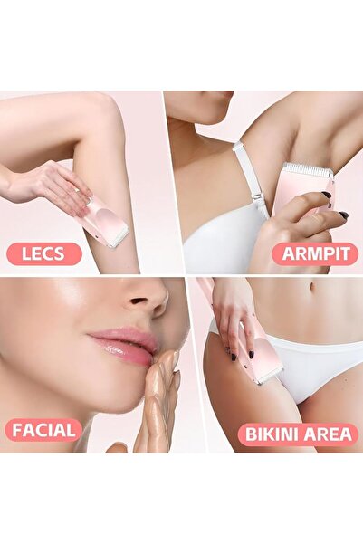 GENERAL 2025 New 2-in-1 Hair Remover for Women Boqila Waterproof Ipx7 Electric Shaver with Led Light