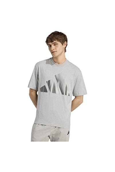 adidas Ανδρικό T-shirt Essentials Εορταστικό με Μεγάλο Λογότυπο L