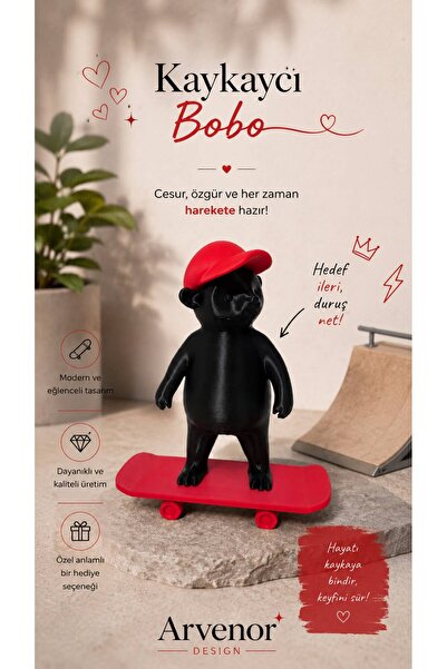 Kaykaycı Bobo | 15cm | 3D Baskı | Oyuncak Figürler