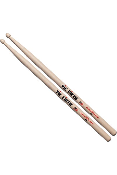 VIC FIRTH 2B American Hickory Wood Tip Drumstick