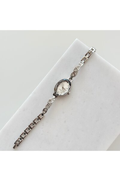 Vesce Atelier Thin Cord Stone Watch White