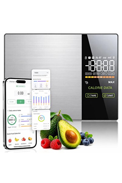 TERRION Smart Food Scale with Nutritional Calculator, Digital Kitchen Scale, ...