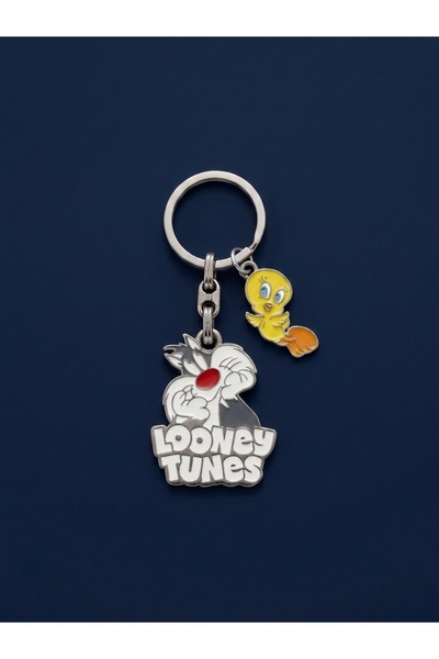 Space Slyvester&Tweety Figürlü Metal Anahtarlık