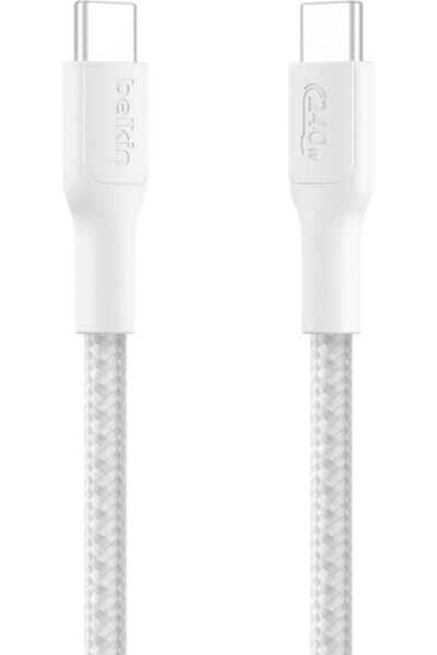 GENERAL Belkin Eco Braided Usb-C to Usb-C Cable (1m, 240W) - Flexible, Fast C...