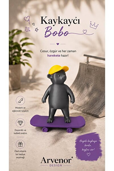 Kaykaycı Bobo | 15cm | 3D Baskı | Oyuncak Figürler