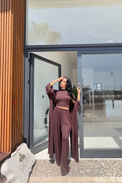 OKSOCOLLECTİON Soft Touch Kimono 3lü Takım