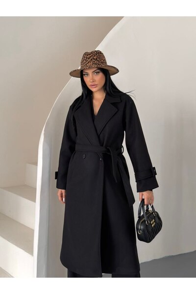 asyadabutik Women's Premium Quality Lined Imported Long Cashmere